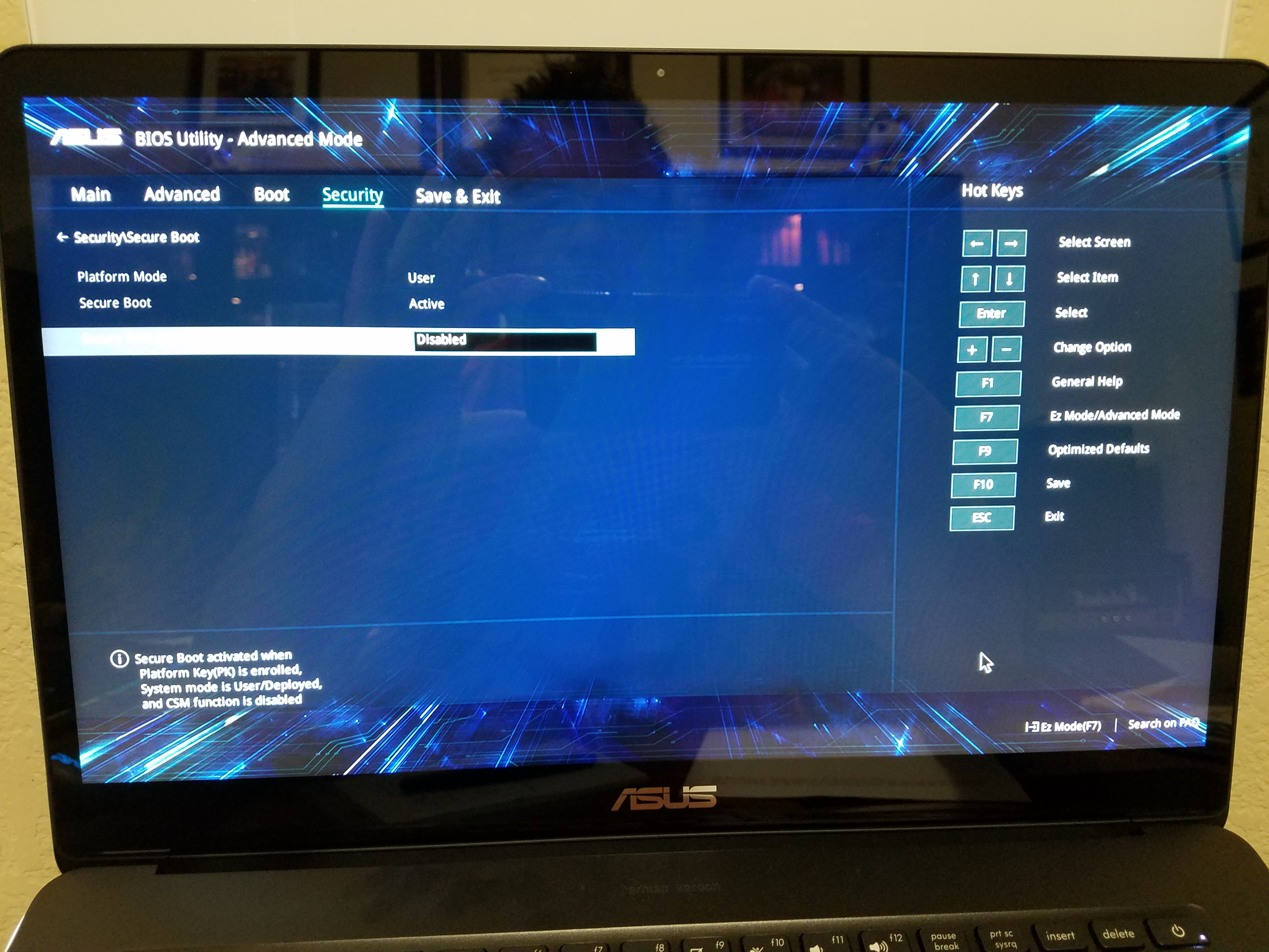 asus laptop how to get into bios